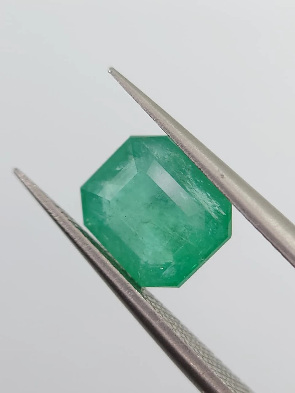 2ct Natural Octagon Faceted Panjshir Emerald from Afghanistan — view 3